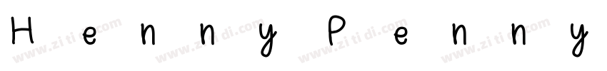 Henny Penny Regular字体转换